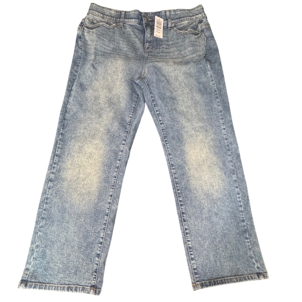 Torrid Jeans Womens 20S Bombshell Straight Premium Stretch Blue Denim Boho 991